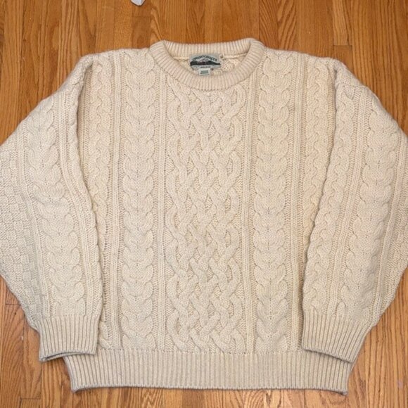 Aran Crafts Ireland 100% Wool Fisherman Cable Knit Sweater – XL - Picture 2 of 8